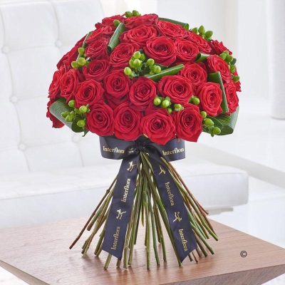 Luxury Crimson Naomi Rose Hand tied