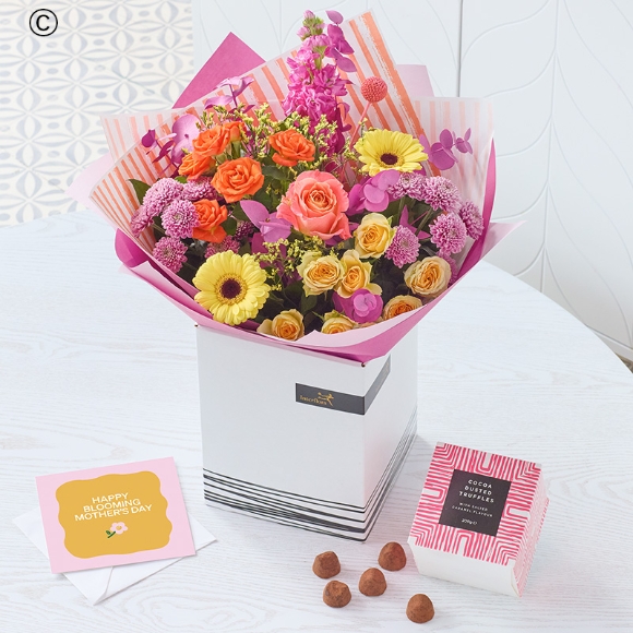 Bright Mothers Day Bouquet Gift Set
