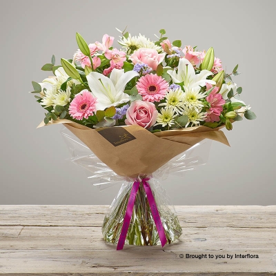 Happy Birthday Country Garden Hand tied