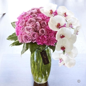 Luxury Rose and Phalaenopsis Orchid Vase